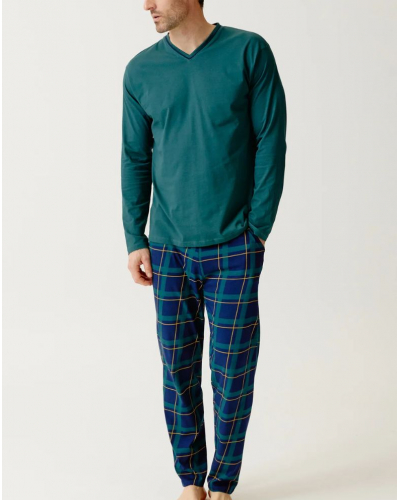 Pyjama long jersey 100% coton bio Ulysse Arthur (Marine)