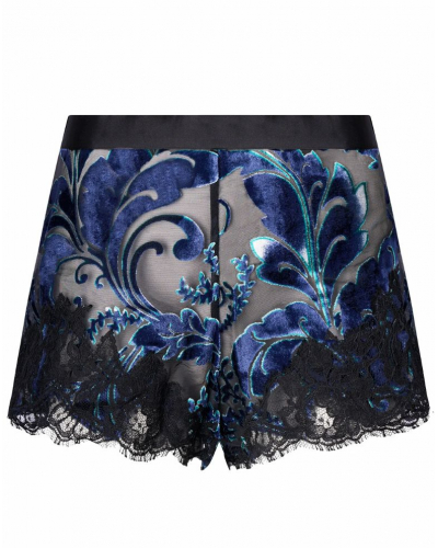 Pantalon corto de terciopelo devorada Lise Charmel Eclat Joallerie (Eclat Saphir)