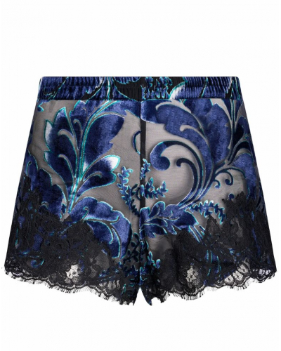 Pantalon corto de terciopelo devorada Lise Charmel Eclat Joallerie (Eclat Saphir)