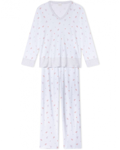 Pyjama Interlock 100% Cotton Le Chat Songe (Ciel)