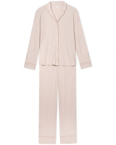 Pijama Interlock 100 % Algodón Le Chat Songe (Beige chiné)
