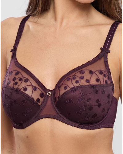 Underwired full cup bra Empreinte Tess (Améthyste)