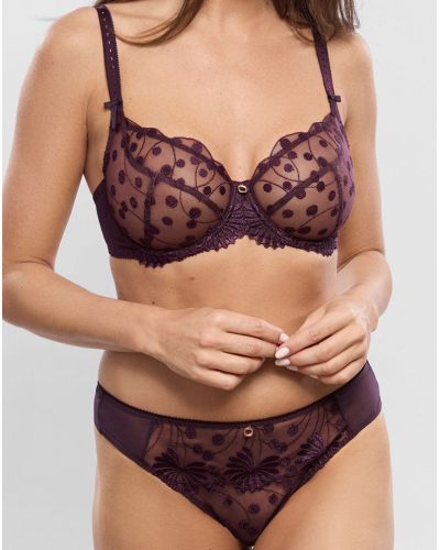 Underwired demi bra Empreinte Tess (Améthyste)