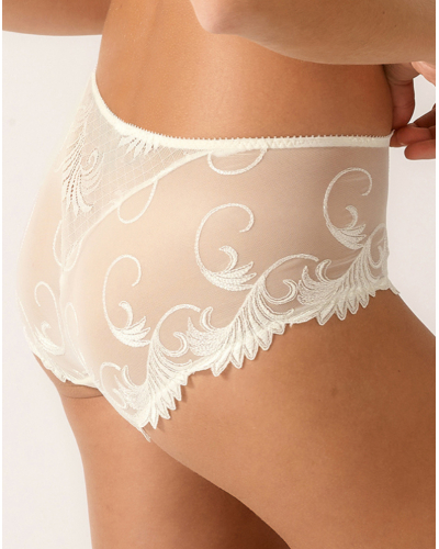 Shorty brodé Empreinte Thalia (Perle)