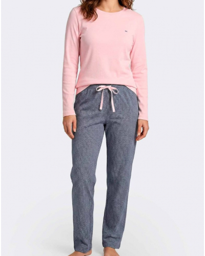 Pyjama long 100% coton Eden Park (Multicolore)