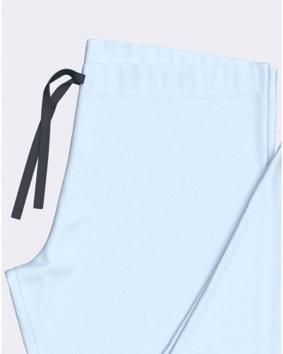 Pyjama long 100% coton Eden Park (Bleu)