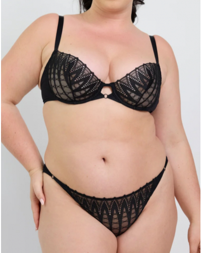 Tanga Maison Lejaby Dreamcatcher (Negro)