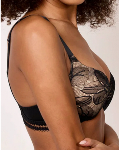 Three-Part Underwired Bra Maison Lejaby Nufit Stardust (Black)