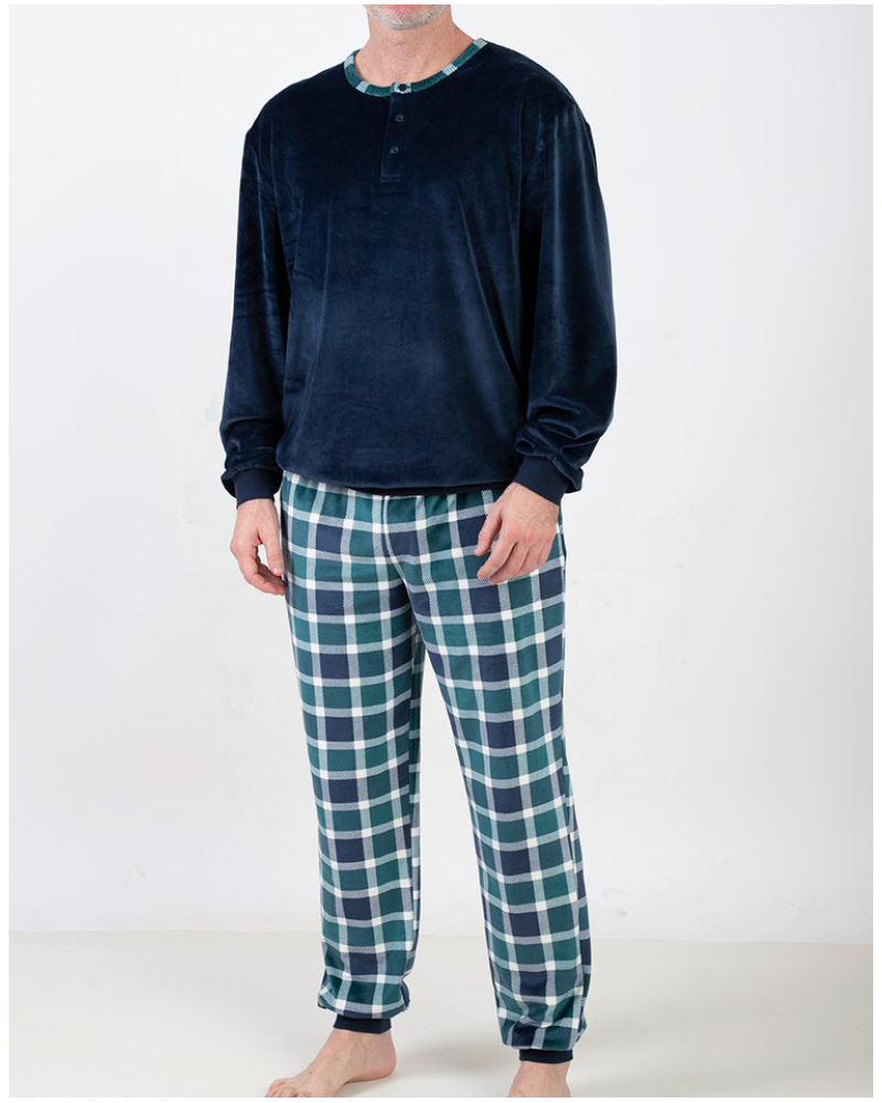 Pijama largo en Terciopelo Guasch Spandex (Multicolore)