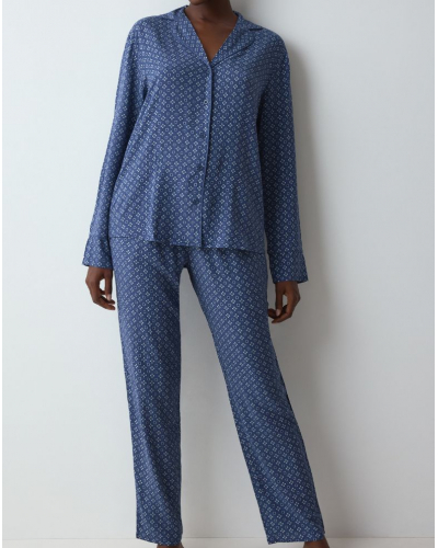 Pyjamas Boyfriend Nuit Triumph (Sea Blue Light Comb)