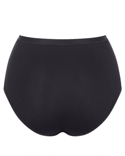 Slip taille haute en coton bio Sloggi Go Daily Cotton (Noir)