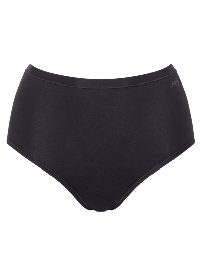 Slip taille haute en coton bio Sloggi Go Daily Cotton (Noir)