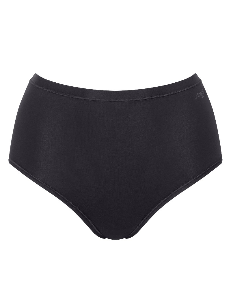 Slip taille haute en coton bio Sloggi Go Daily Cotton (Noir)