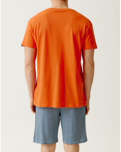 Bermuda pijama PAUPILO jersey 100% algodón orgánico Paul Arthur (Marine)