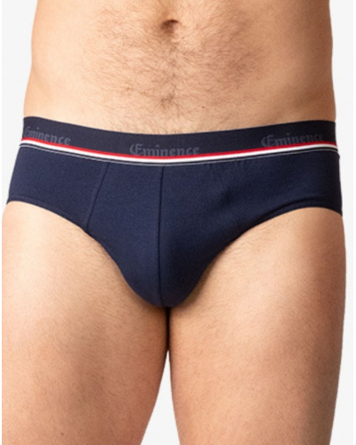 Lot de 2 slips en coton Eminence Fait en France (Marine/Bleu)