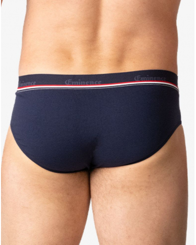 Lot de 2 slips en coton Eminence Fait en France (Marine/Bleu)