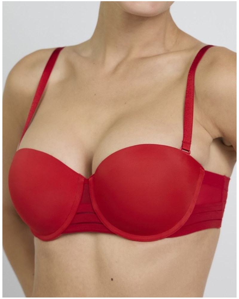 Soutien-gorge bandeau Maison Lejaby Nufit (Rouge passion)