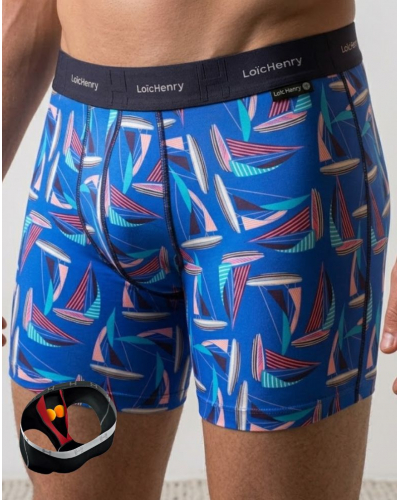 Boxer en coton Loïc Henry Sailing (Imprimé Multicolore)
