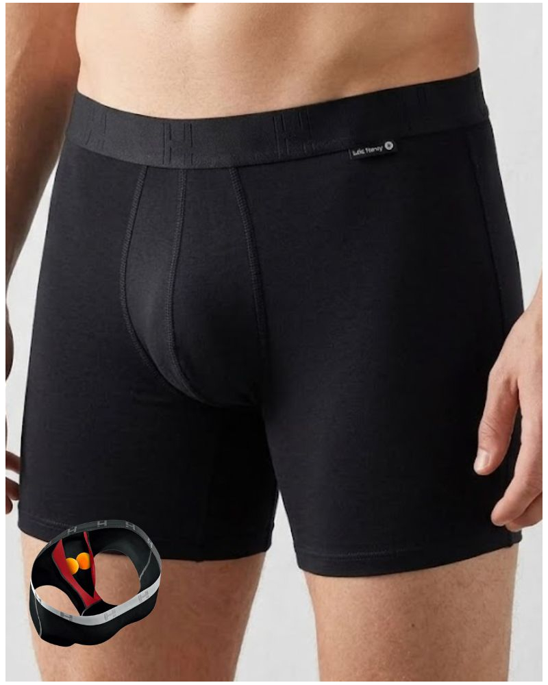 Boxer en coton Loïc Henry (Noir)