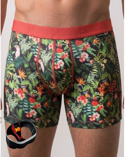 Boxer microfibre Loïc Henry Dark Eden (Imprimé Multicolore)