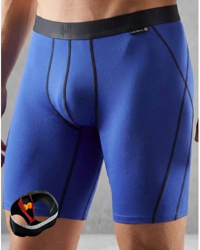 Sport boxers knee length Loïc Henry (Bleu/Noir)