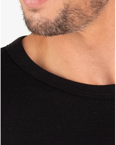 Long-sleeved t-shirt 100% cotton Eminence Interlock (Black)