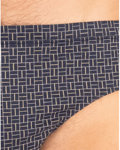 Low-rise brief 100% Cotton Eminence Motifs (Marine)