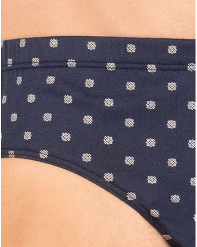 Low-rise brief 100% Cotton Eminence Motifs (Marine)