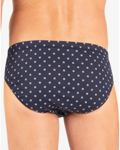 Low-rise brief 100% Cotton Eminence Motifs (Marine)