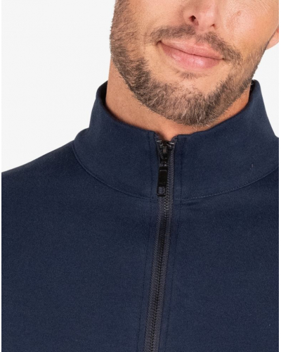Chaqueta cremallera 100% algodón Eminence Interlock (Marine)