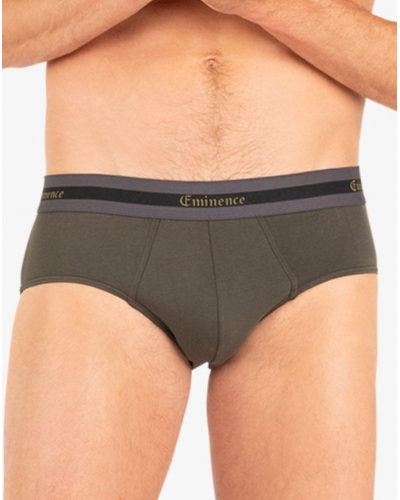 Lot de 3 slips en coton Edition Limitée Noël Eminence (Noir/Anthracite/Kaki)