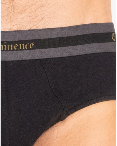 Pack of 3 cotton briefs Limited Christmas Edition Eminence (Noir/Anthracite/Kaki)