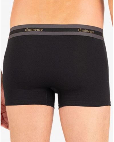 Paquete de 3 boxers en algodón Edición Limitada de Navidad Eminence (Noir/Anthracite/Kaki)