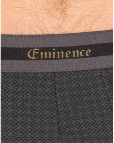 Pack of 3 cotton boxer shorts Limited Christmas Edition Eminence (Rectangle/Noir/Imprimé Anthracite)