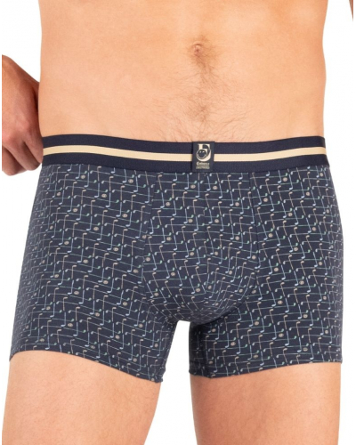 Pack of 2 stretch cotton boxers SmileyWorld X Eminence (Imprimé Golf/Marine)