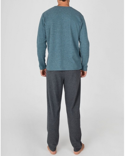 Long pyjamas cotton Massana (Vert)