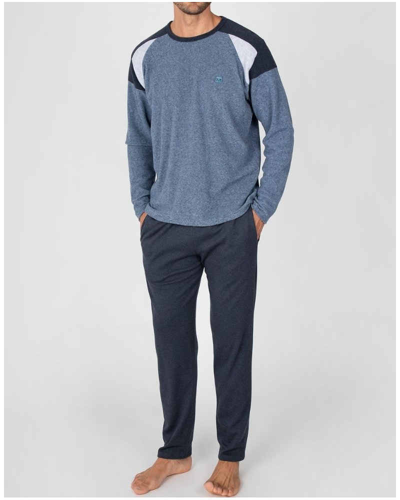 Pijama largo algodón Massana (Marine Vigoré)