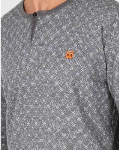 Long pyjamas cotton Massana (Vigoré Anthracite)