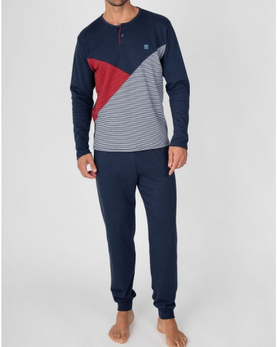 Pyjama long coton Massana (Marine Vigoré)
