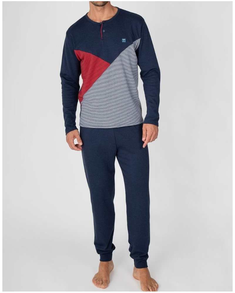 Long pyjamas cotton Massana (Marine Vigoré)