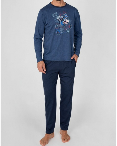 Long pyjamas cotton Massana (Marine Vigoré)