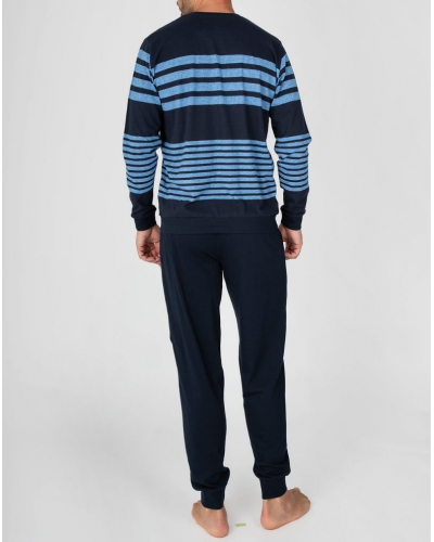 Long pyjamas 100% cotton Massana (Marine)