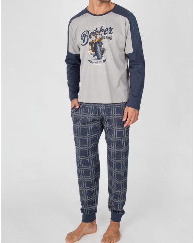 Long pyjamas 100% cotton Massana (Sable)