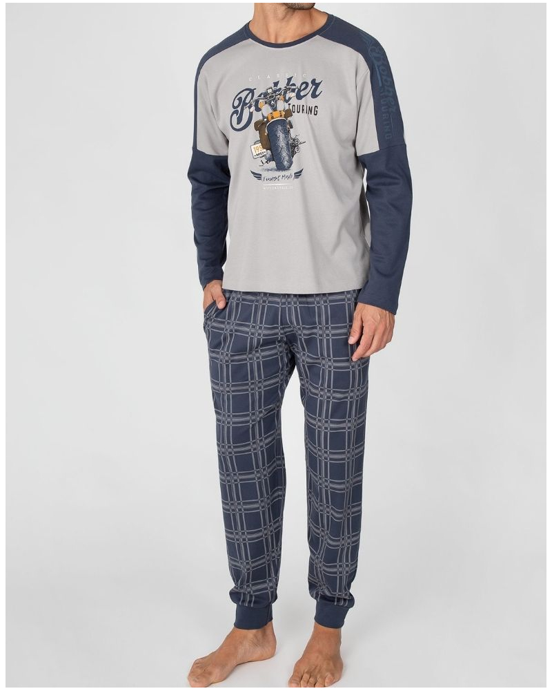 Long pyjamas 100% cotton Massana (Sable)