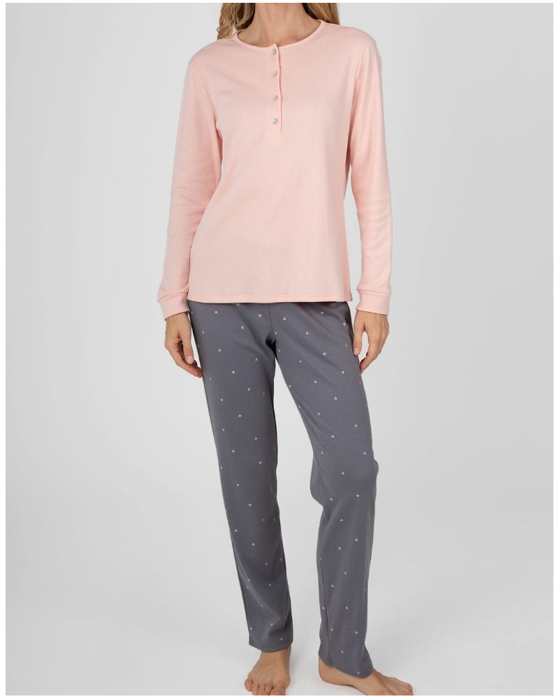 Pijama largo Massana (Imprimé Coeur)