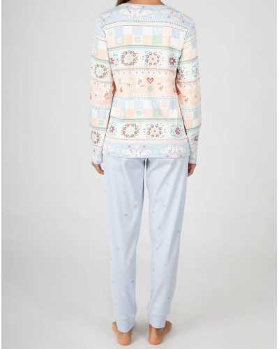 Long 100% cotton pajamas Massana (Imprimé Multicolore)