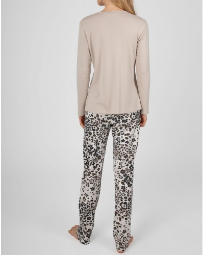 Pijama largo algodón Massana (Beige)