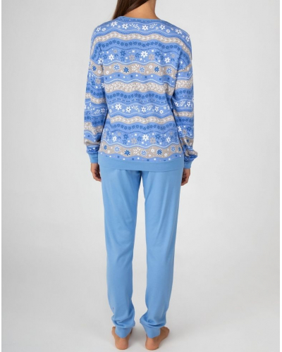 Pyjama long modal Massana (Bleu)