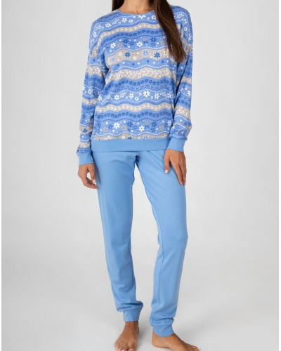 Pijama largo modal Massana (Bleu)