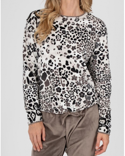 Pyjama long micropolaire Massana (Chocolat)